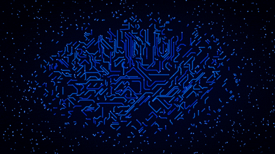 High Tech Internet Loop Zoom Out GIF