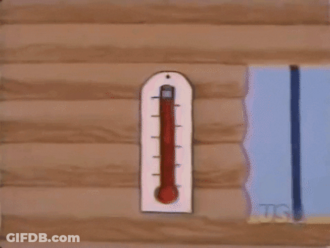 High Temperature Deputy Dawg Using Electric Fan GIF