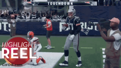 Highlight Reel Of Patriots Football Game GIF