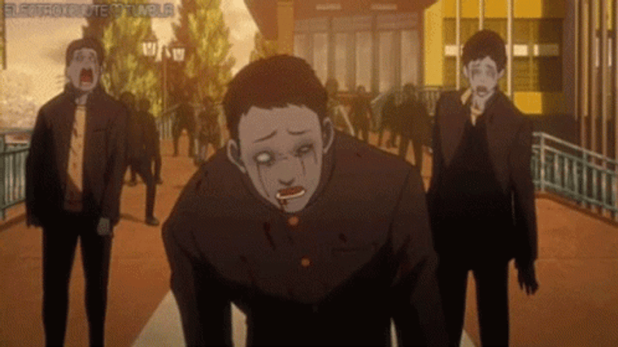 Highschool Of The Dead Zombies GIF