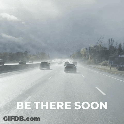 Highway Painting Be There Soon GIF