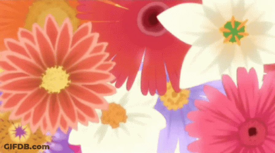 Higurashi When They Cry Opening Anime Flower GIF