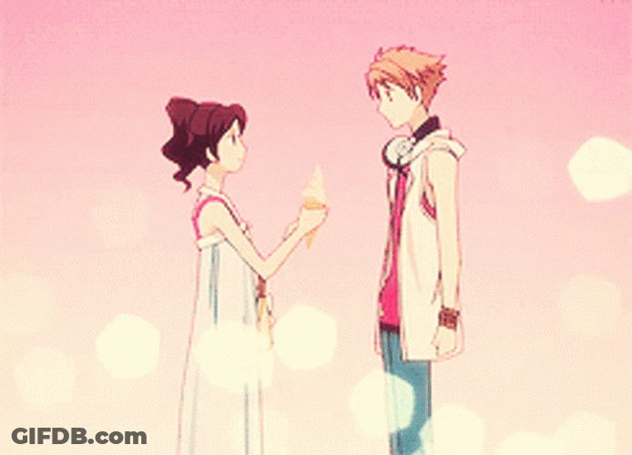 Hikaru Eating Ice Cream Haruhi Fujioka GIF