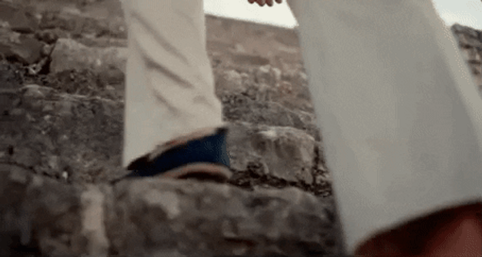 Hiking In Jeremiah Tower On Foot GIF