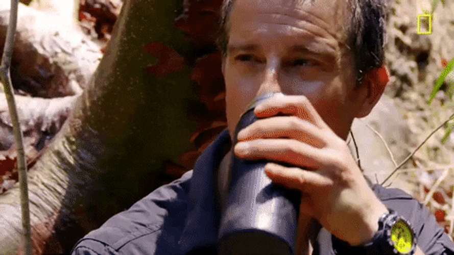 Hiking Zachary Quinto Replenishing GIF