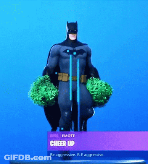 Hilarious Batman Cheer Dance GIF