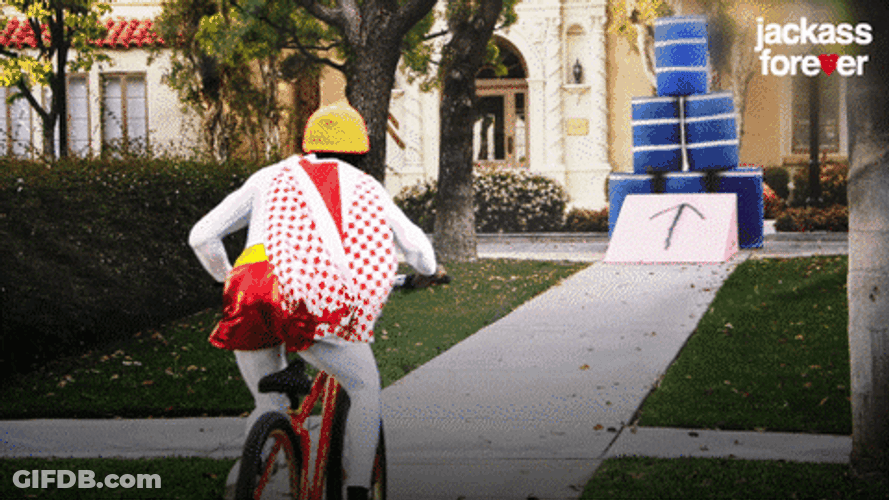 Hilarious Bike Smash Failure GIF