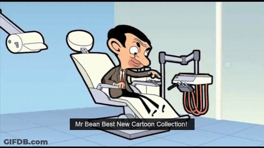 Hilarious Cartoon Mr. Bean GIF