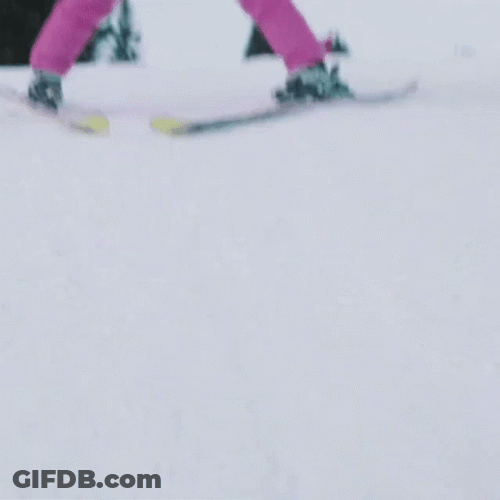 Hilarious Epic Fail Skiing GIF