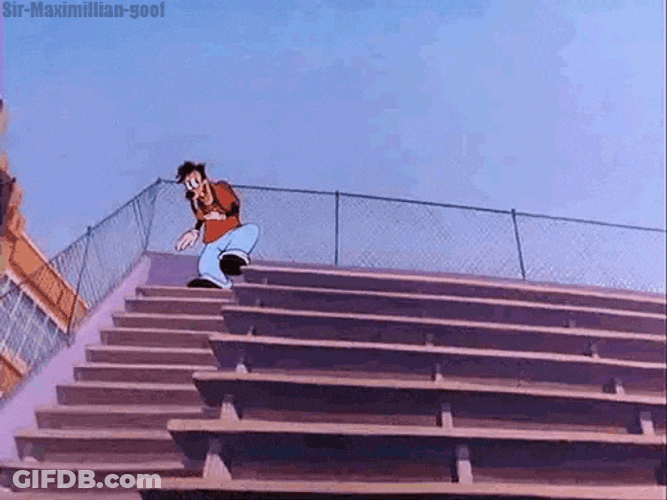 Hilarious Falling Down Goofy Meme GIF