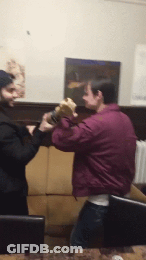 Hilarious Friends Playful Smack GIF