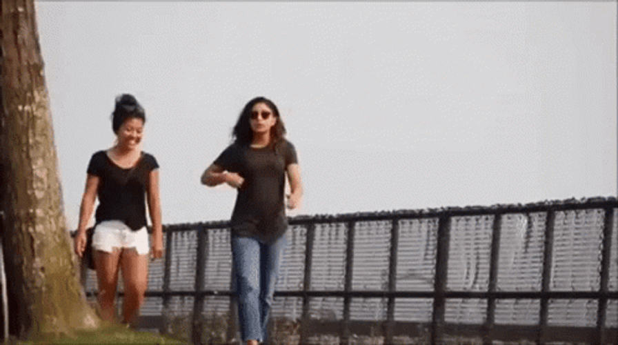 Hilarious Funny Running Girl Prank GIF