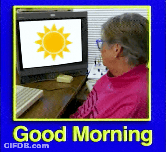 Hilarious Good Morning Grumpy Grandma GIF