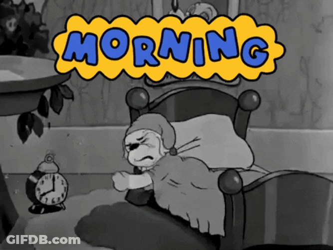 Hilarious Good Morning Punching Alarm Clock GIF