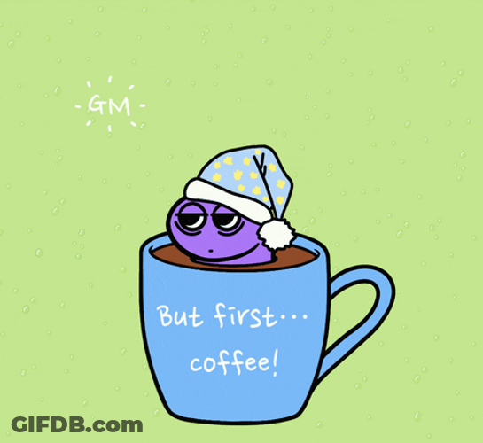 Hilarious Good Morning Sleepy Worm GIF