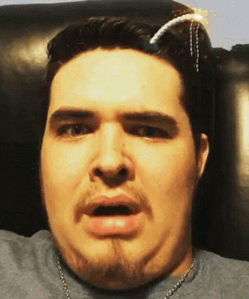 Hilarious Guy Woke Up Head Explode GIF