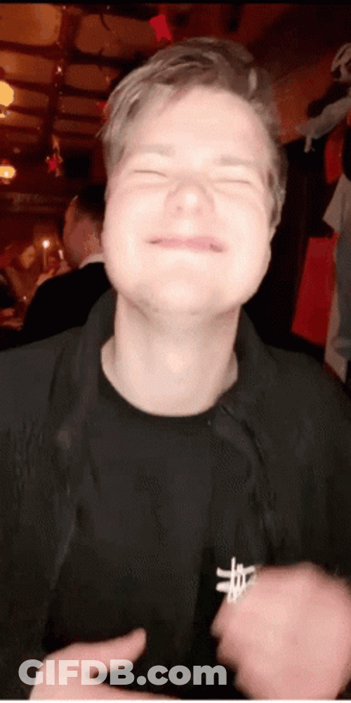 Hilarious Happy August Reaction GIF