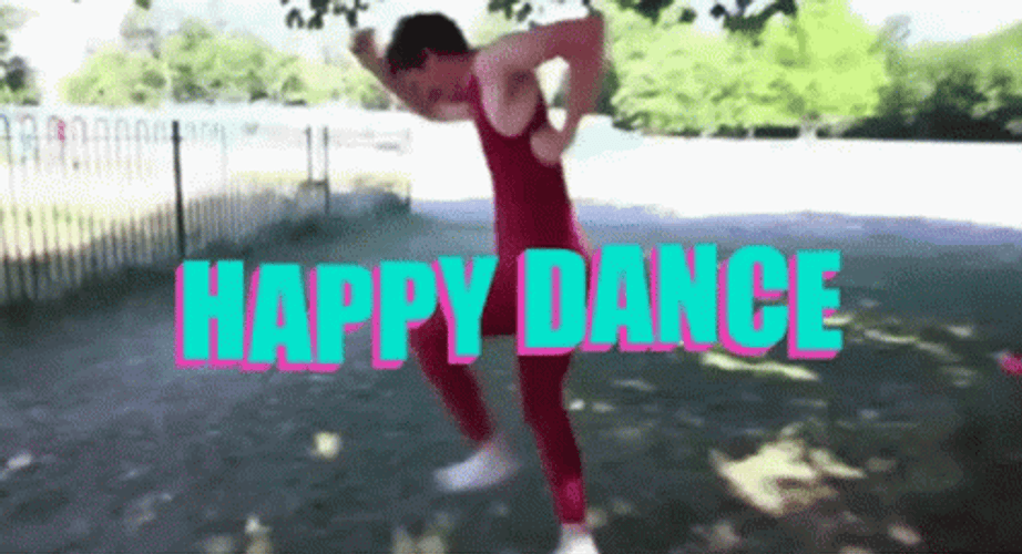 Hilarious Happy Dance Outdoor GIF