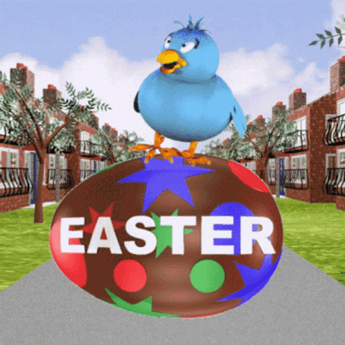 Hilarious Happy Easter Bird GIF