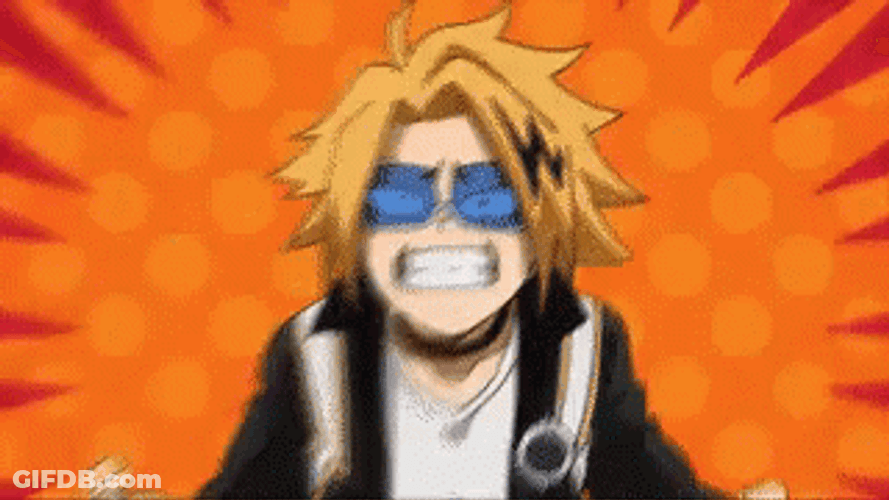 Hilarious Hero Academia Angry Denki GIF