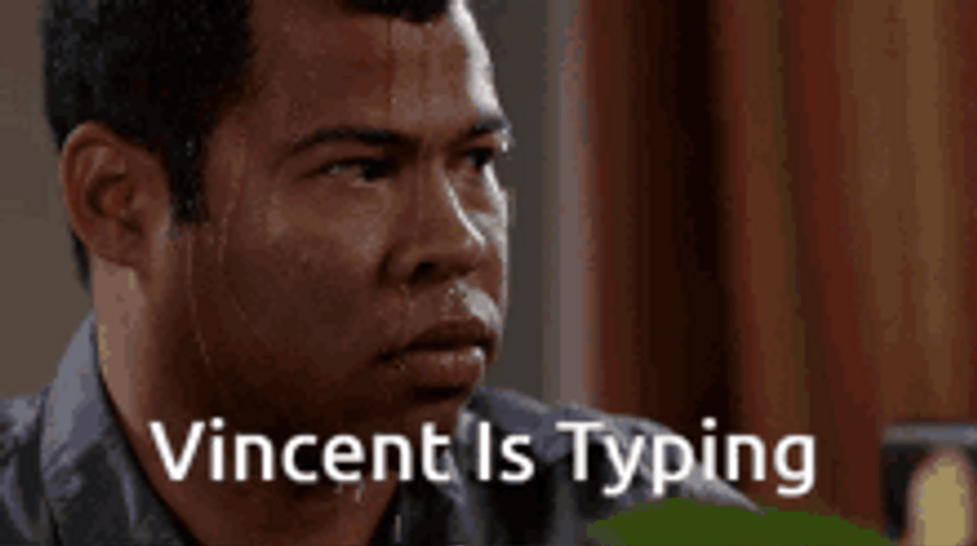 Hilarious Key And Peele Sweating Typing Stare GIF