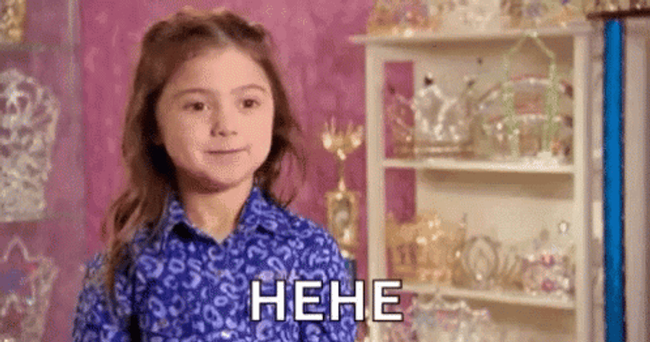 Hilarious Kid Hehehe Expression GIF