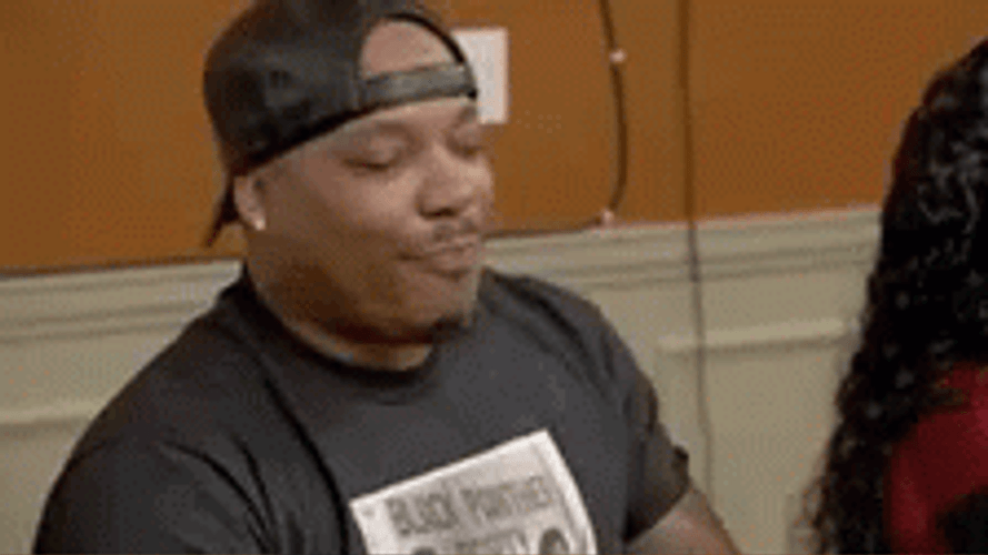 Hilarious Laughing Spit Take GIF