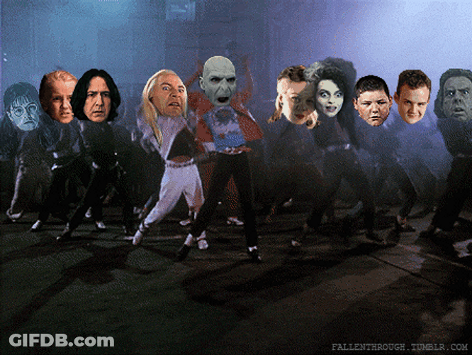 Hilarious Lord Voldemort Thriller Dance Moves GIF