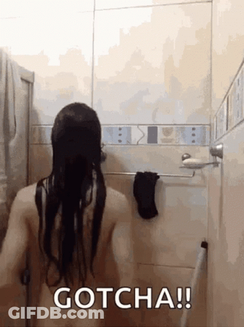 Hilarious Man Bath Prank Gotcha GIF