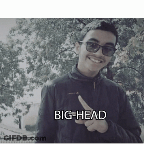 Hilarious Man Big Head GIF