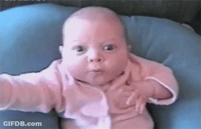 Hilarious Newborn Baby GIF