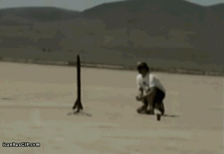 Hilarious Rocket Fail GIF