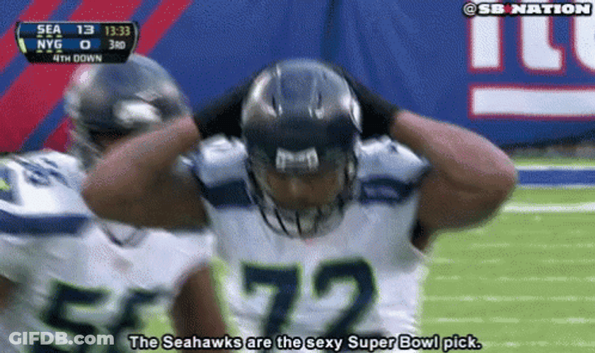 Hilarious Seattle Seahawks Michael Bennett GIF