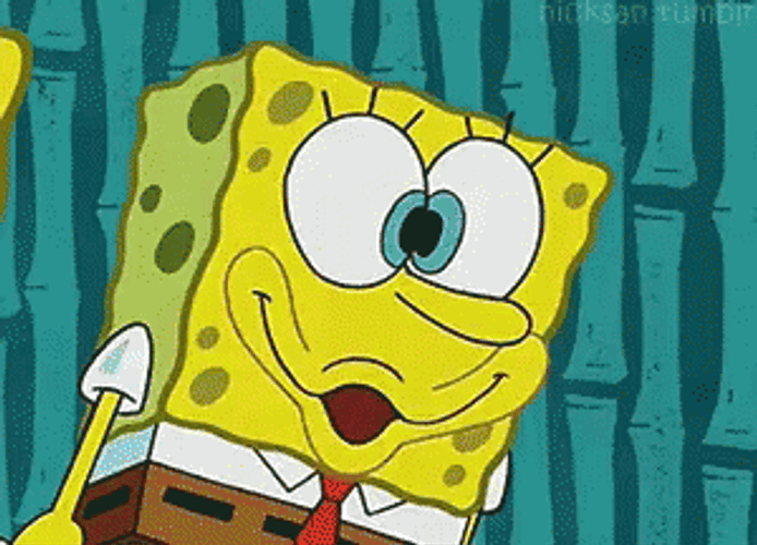 Hilarious SpongeBob Psycho Face GIF