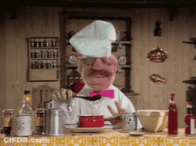Hilarious Swedish Chef Puppet Smoking GIF