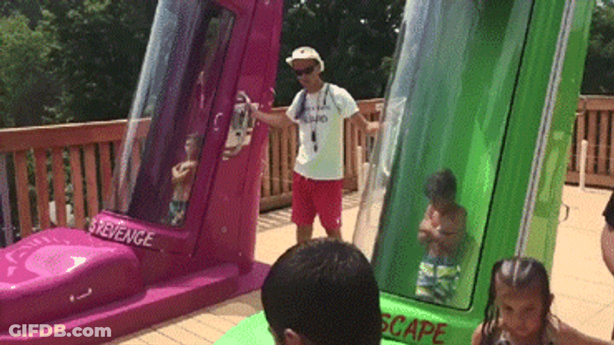 Hilarious Water Slide GIF