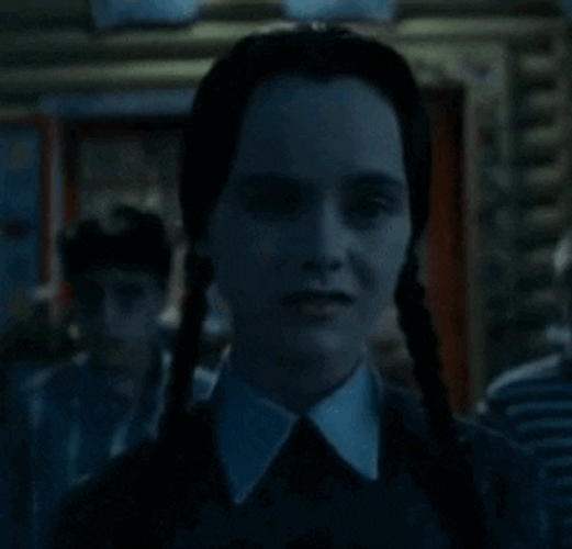 Hilarious Wednesday Addams GIF