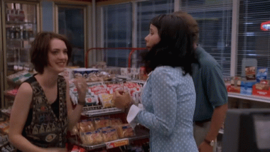 Hilarious Winona Ryder Friends Reality BItes GIF