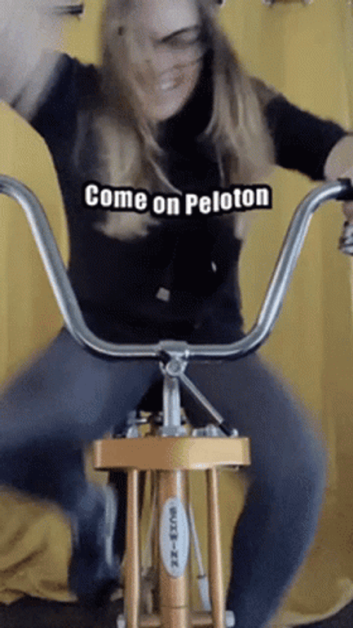 Hilarious Woman Come On Peloton GIF