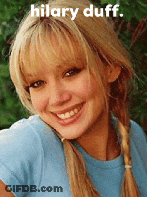 Hilary Duff Appearance Transformation GIF
