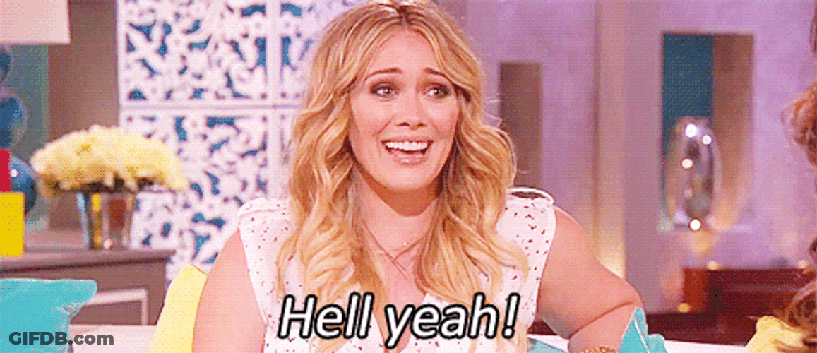 Hilary Duff Concurring Hell Yeah GIF