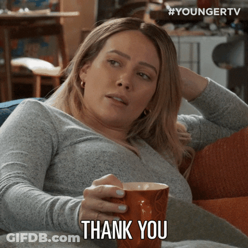 Hilary Duff Drinking Coffee While Chilling GIF