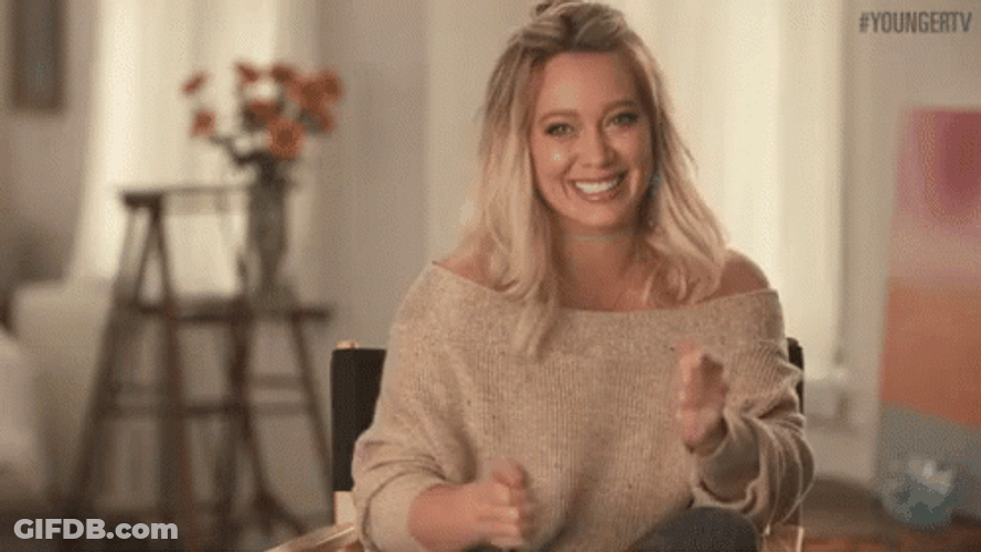 Hilary Duff Face Palm GIF