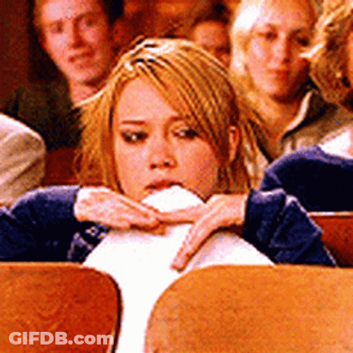 Hilary Duff Hide Face GIF