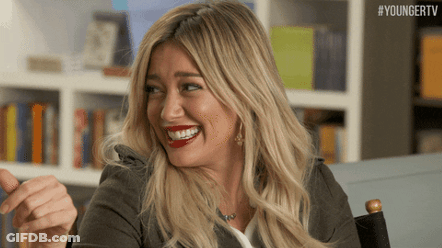 Hilary Duff Laughing In Tv Land GIF