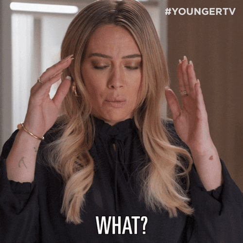 Hilary Duff Mind Blown Shocked GIF