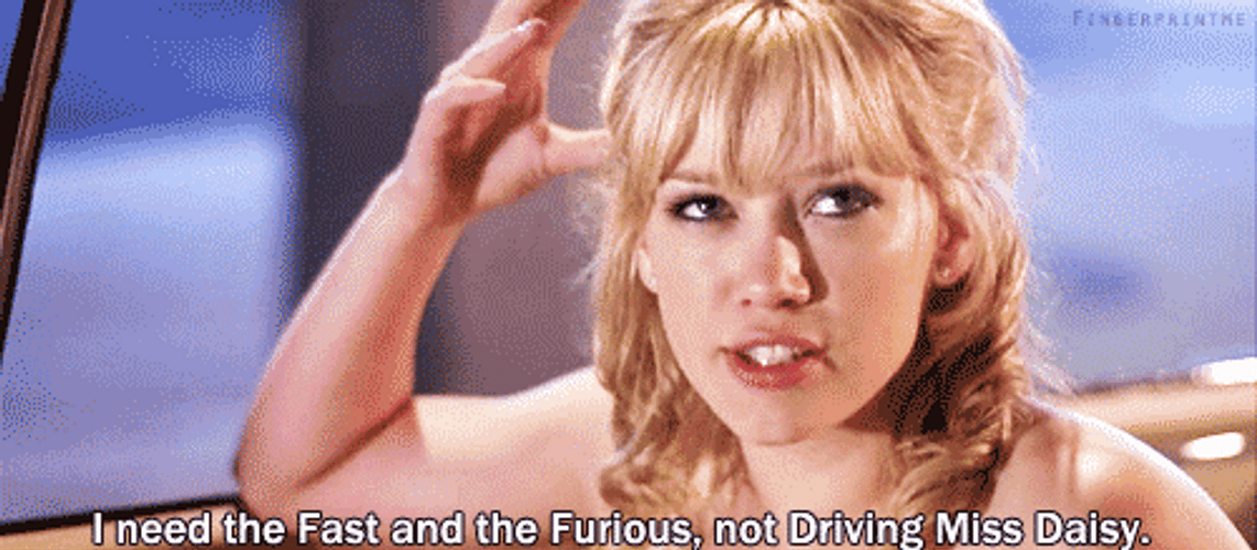 Hilary Duff Needs Fast And Furious GIF
