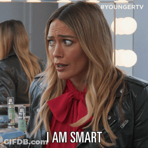 Hilary Duff Saying She's Smart GIF