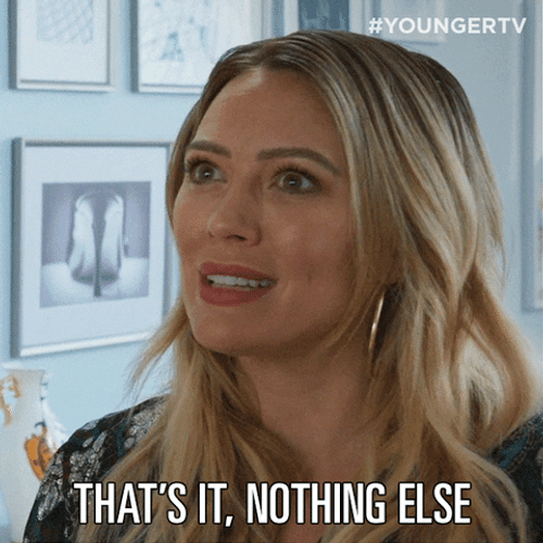 Hilary Duff Saying That's It GIF