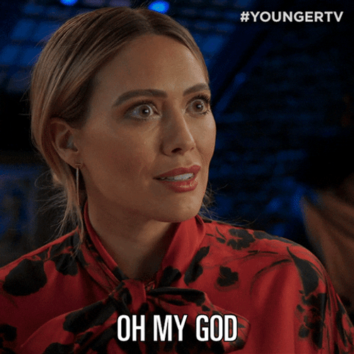 Hilary Duff Shocked Reaction GIF